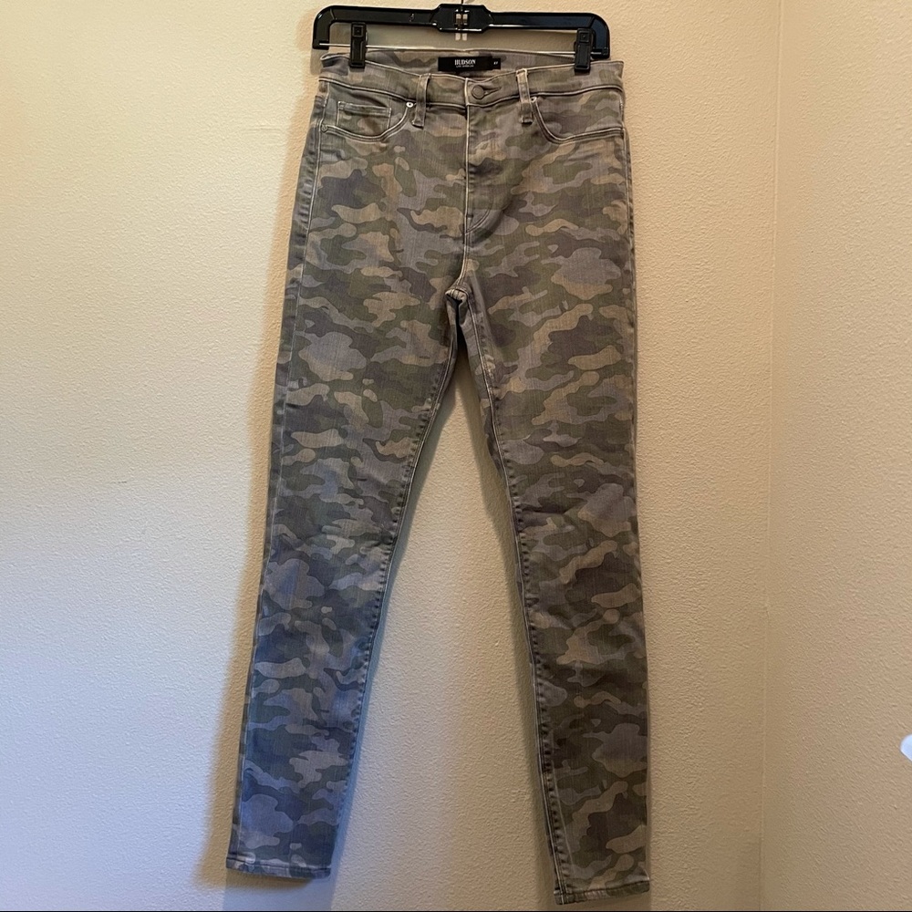 Hudson camo print skinny jeans